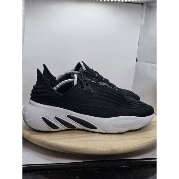 MEN'S ADIDAS ADIFOM SLTN Black / Core Black / Cloud White HP6477 Shoes Size 12 - Picture 3 of 8